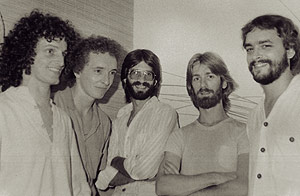 Groupe pop-funk Evenin, 1985.